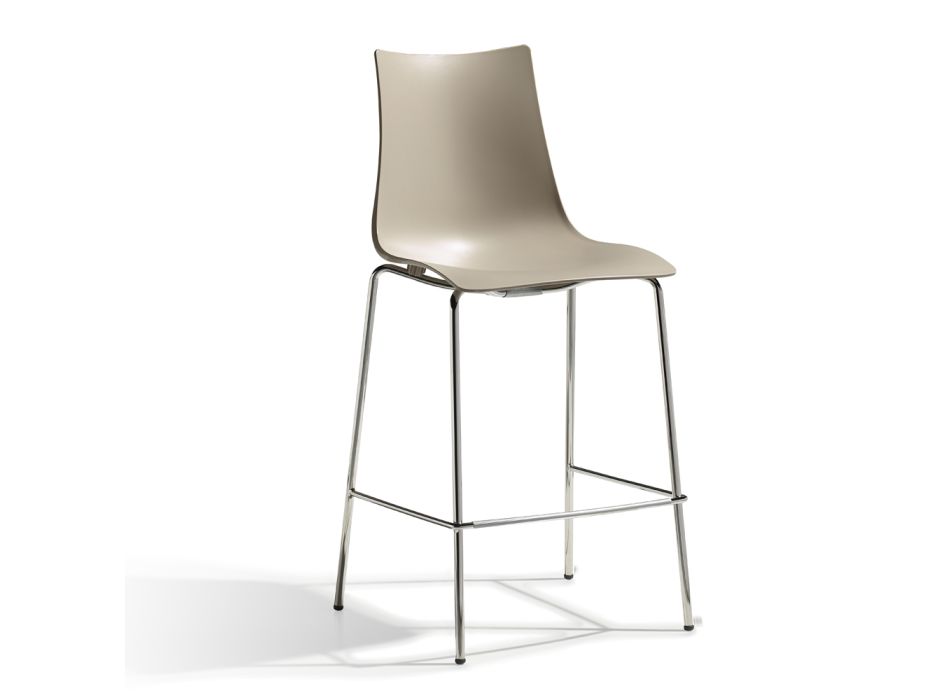 Barová židle z barevného technopolymeru Made in Italy 2 kusy - Fedora