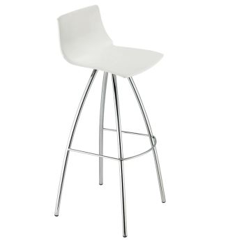 Barová židle z technopolymeru a oceli Made in Italy 4 kusy - Connor