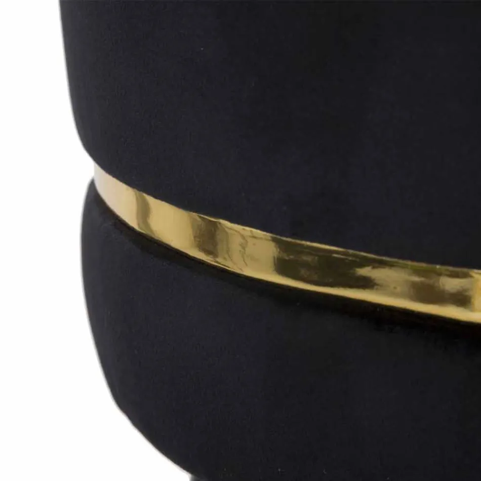 Kulatá barová stolička ze dřeva a látky moderního designu - Rupert Viadurini