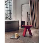 Nízká venkovní stolička z polypropylenu Vyrobeno v Itálii - Prue Viadurini