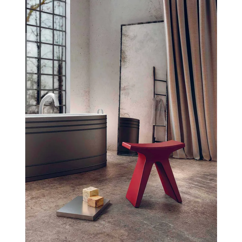 Nízká venkovní stolička z polypropylenu Vyrobeno v Itálii - Prue Viadurini