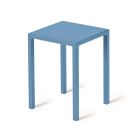 Nízká čtvercová ocelová venkovní stolička Made in Italy - Azul Viadurini