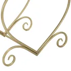 Zlatá povrchová úprava stolice s nízkým obsahem železa s látkovým sedadlem - Dimentico Viadurini