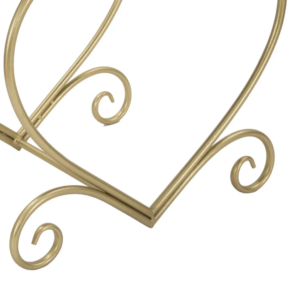 Zlatá povrchová úprava stolice s nízkým obsahem železa s látkovým sedadlem - Dimentico Viadurini