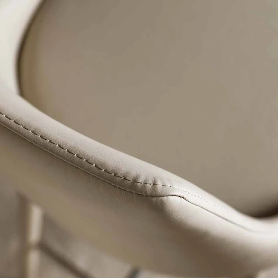 Stolička s opěradlem, kovová konstrukce - Berenice Viadurini