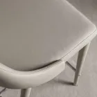 Stolička s opěradlem, kovová konstrukce - Berenice Viadurini