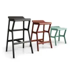 Taburet s masivní bukovou konstrukcí Made in Italy - Regensburg Viadurini