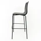 Kuchyňská stolička z oceli a technopolymeru Made in Italy 2 kusy - girlanda Viadurini