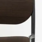 Kuchyňská stolička z dubového dřeva a kovu Made in Italy 2 kusy - Saffia Viadurini