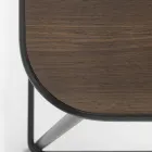 Kuchyňská stolička z dubového dřeva a kovu Made in Italy 2 kusy - Saffia Viadurini