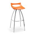 Kuchyňská stolička z technopolymeru a oceli Made in Italy 4 kusy - Asturio
