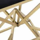Barová stolička High Square Design ze železa a látky - Sillie Viadurini