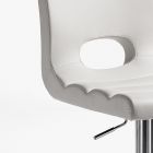 Barová židle z bílé syntetické kůže a chromovaného kovu - Sorbillo Viadurini