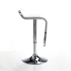 Barová židle ze syntetické kůže a kovu - Berchelio Viadurini