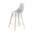 Designová kuchyňská stolička ve dřevě a plastu různých barev - dřevo Faz od společnosti Vondom Viadurini