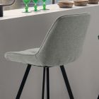 Čalouněná kuchyňská stolička s kovovou konstrukcí 2 kusy - Raggia Viadurini