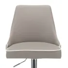 Kuchyňská stolička z ekokůže a chromované oceli Made in Italy - Nirvana Viadurini