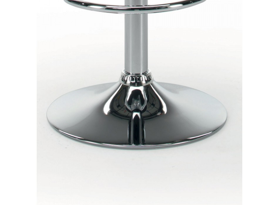 Kuchyňská stolička z ekokůže a chromované oceli Made in Italy - Nirvana Viadurini