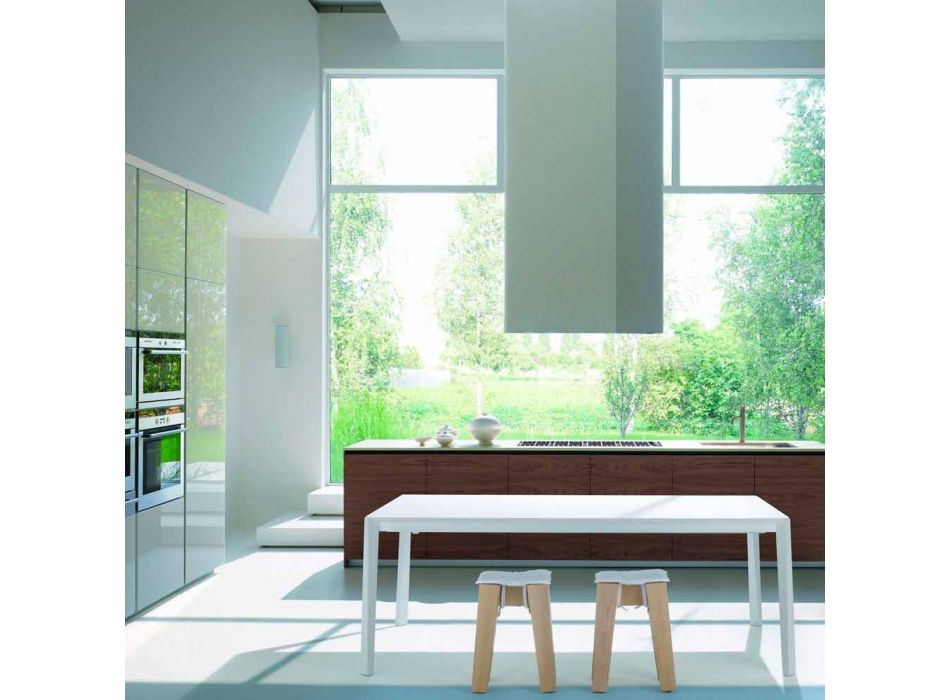 Kuchyňská stolička z masivního bukového dřeva s vysokým nebo nízkým designem - Cirico Viadurini