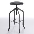 Nastavitelná matná kovová kovová kuchyňská stolička - Dorello