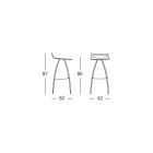 Kuchyňská stolička z technopolymeru Made in Italy 4 kusy - Asturio Viadurini