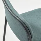 Kuchyňská stolička z látky a kovu Made in Italy 2 kusy - Sangria Viadurini