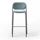 Kuchyňská stolička z látky a kovu Made in Italy 2 kusy - Sangria Viadurini