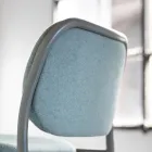 Kuchyňská stolička z látky a kovu Made in Italy 2 kusy - Sangria Viadurini