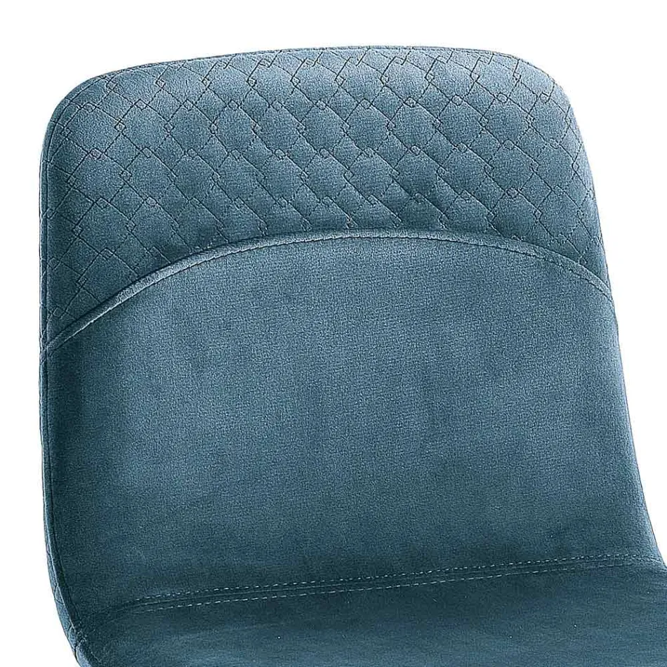 Kuchyňská stolička v barevném sametu v moderním a elegantním designu - Bizet Viadurini