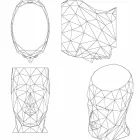 Venkovní stolička ve tvaru obličeje v moderním designu Adana od Vondom Viadurini