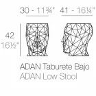 Venkovní stolička ve tvaru obličeje v moderním designu Adana od Vondom Viadurini