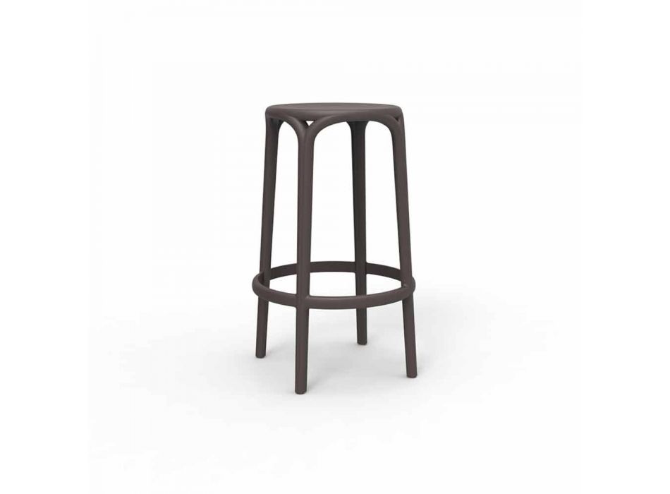 Venkovní stolička Brooklyn by Vondom z polypropylenu, H 76 cm Viadurini