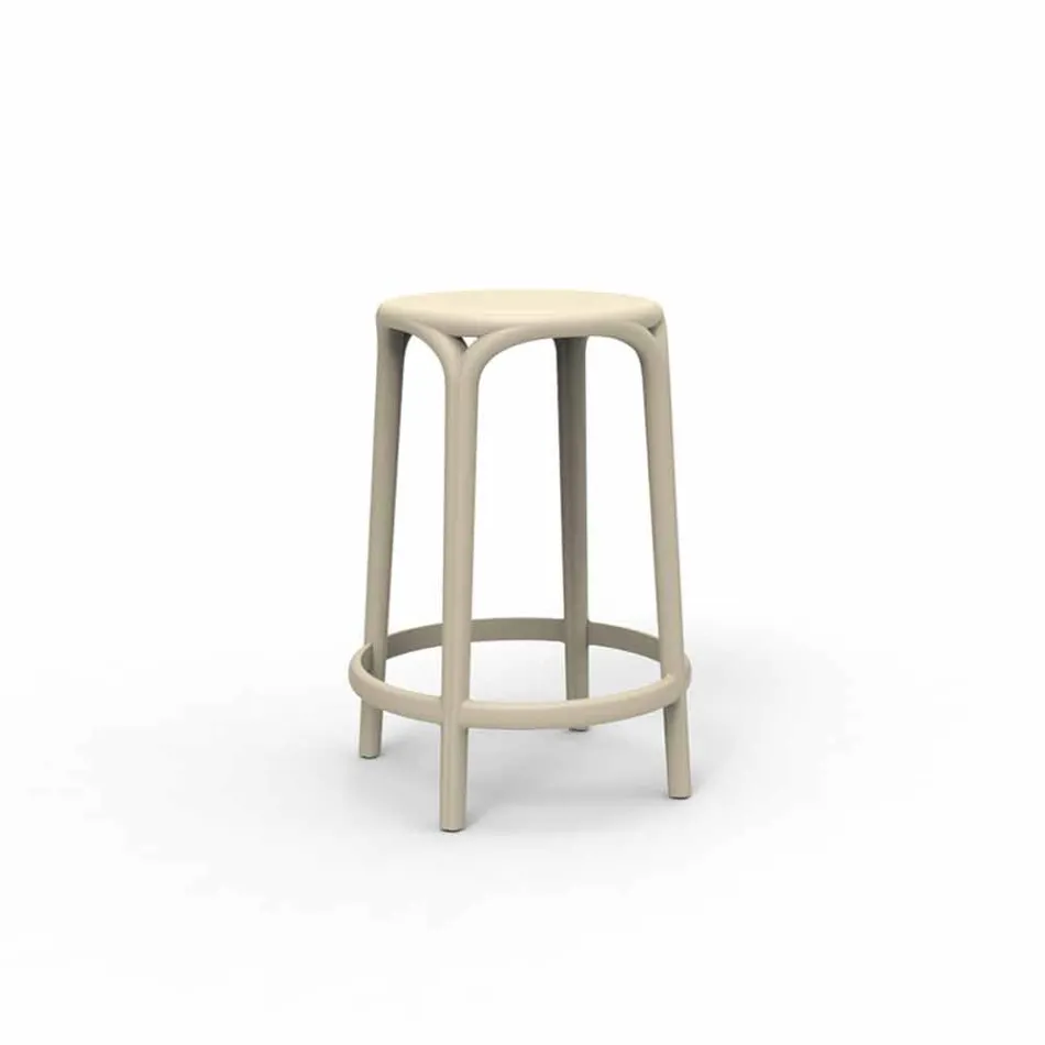 Brooklyn Vondom venkovní stolička H 66 cm, z polypropylenu Viadurini