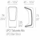 Ufo by Vondom moderní designová stolička z polyetylénu Viadurini