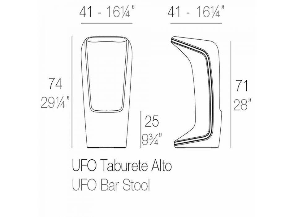 Ufo by Vondom moderní designová stolička z polyetylénu Viadurini