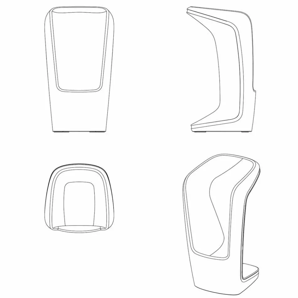 Ufo by Vondom moderní designová stolička z polyetylénu Viadurini