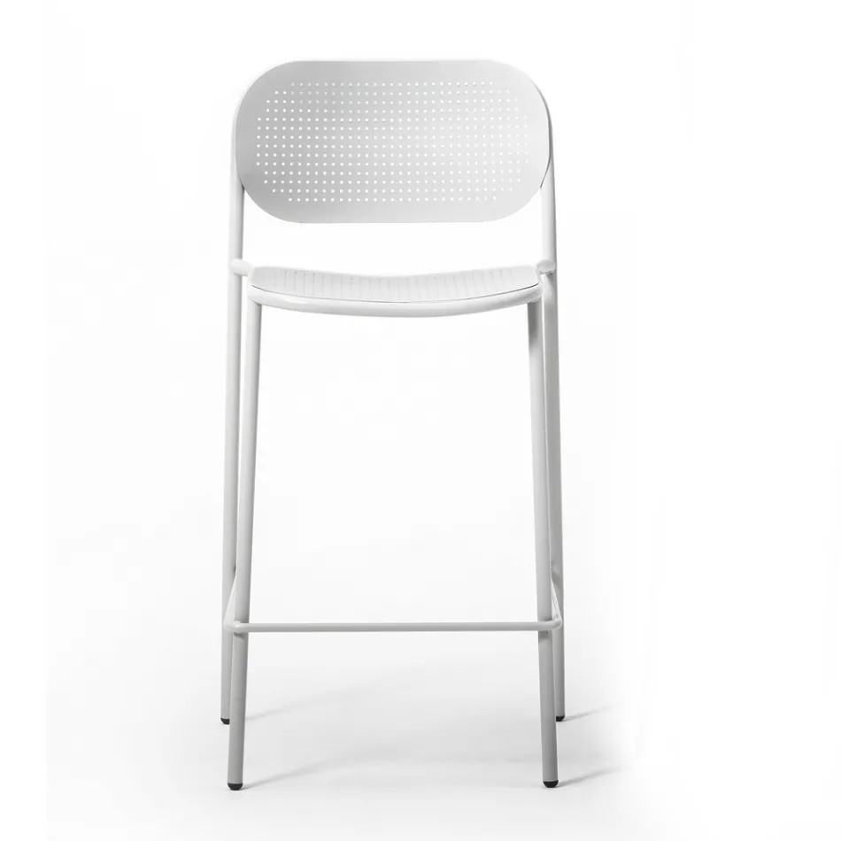 Venkovní stohovatelná kovová stolička Made in Italy 2 kusy - Synergy Viadurini