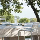 Stohovatelná venkovní stolička z pozinkovaného kovu Made in Italy - Amina Viadurini