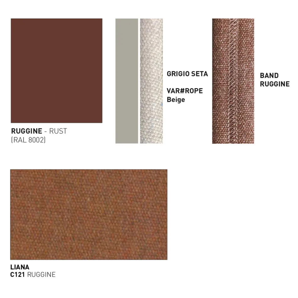 Venkovní stolička z hliníku Made in Italy - Emmacross od Varaschin Viadurini