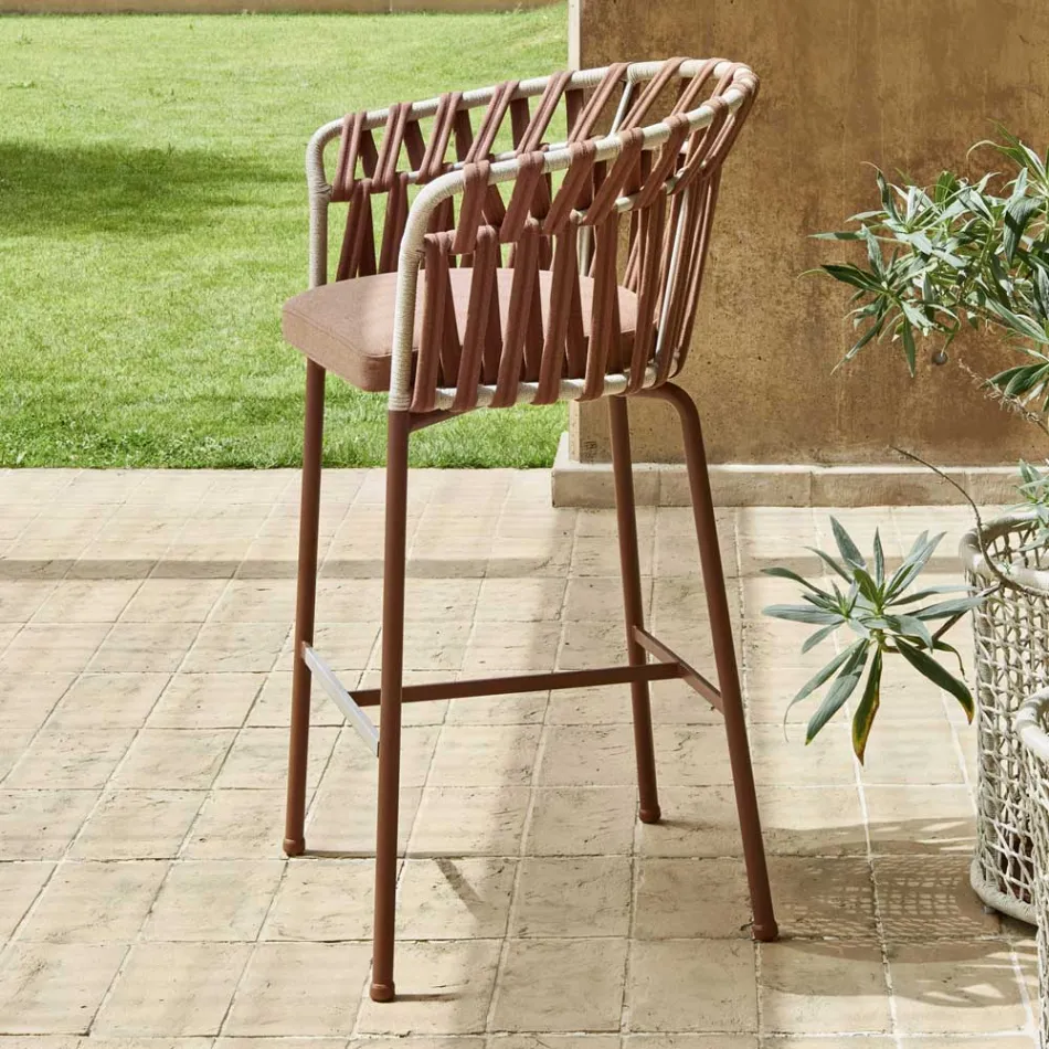 Venkovní stolička z hliníku Made in Italy - Emmacross od Varaschin Viadurini