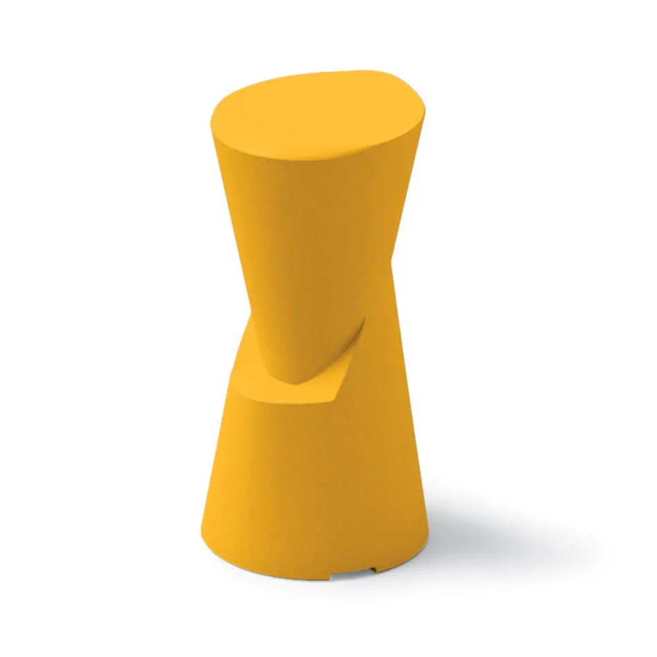 Venkovní taburetka z polyetylenu 7 barev Made in Italy – krémová Viadurini