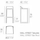 Wall Street Vondom venkovní stolička, polypropylen a sklolaminát Viadurini