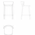 Afrika Vondom zahradní stolička z polypropylenu H 85 cm, design Viadurini