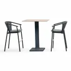 Stohovatelná zahradní stolička z hliníku a technické tkaniny - inteligentní od společnosti Varaschin Viadurini