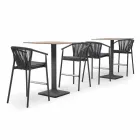 Stohovatelná zahradní stolička z hliníku a technické tkaniny - inteligentní od společnosti Varaschin Viadurini