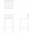 Vondom Spritz stohovatelná zahradní stolička H 97 cm z polypropylenu Viadurini