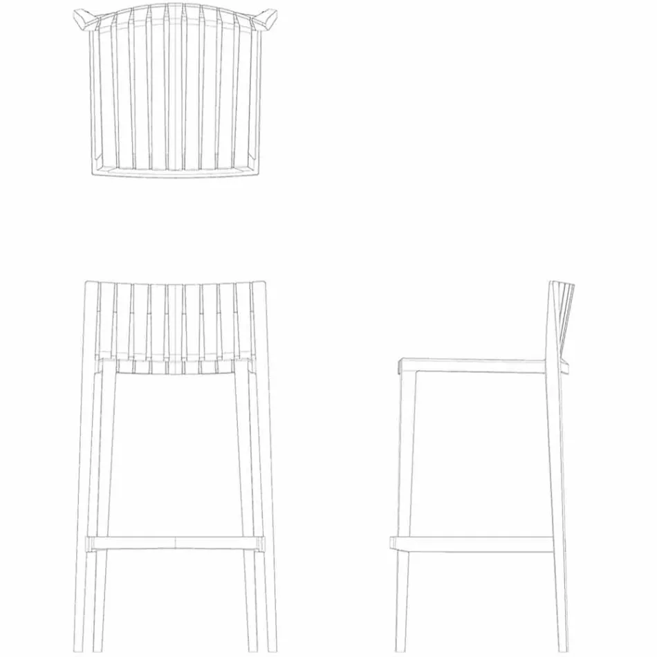 Vondom Spritz stohovatelná zahradní stolička H 97 cm z polypropylenu Viadurini