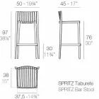 Vondom Spritz stohovatelná zahradní stolička H 97 cm z polypropylenu Viadurini