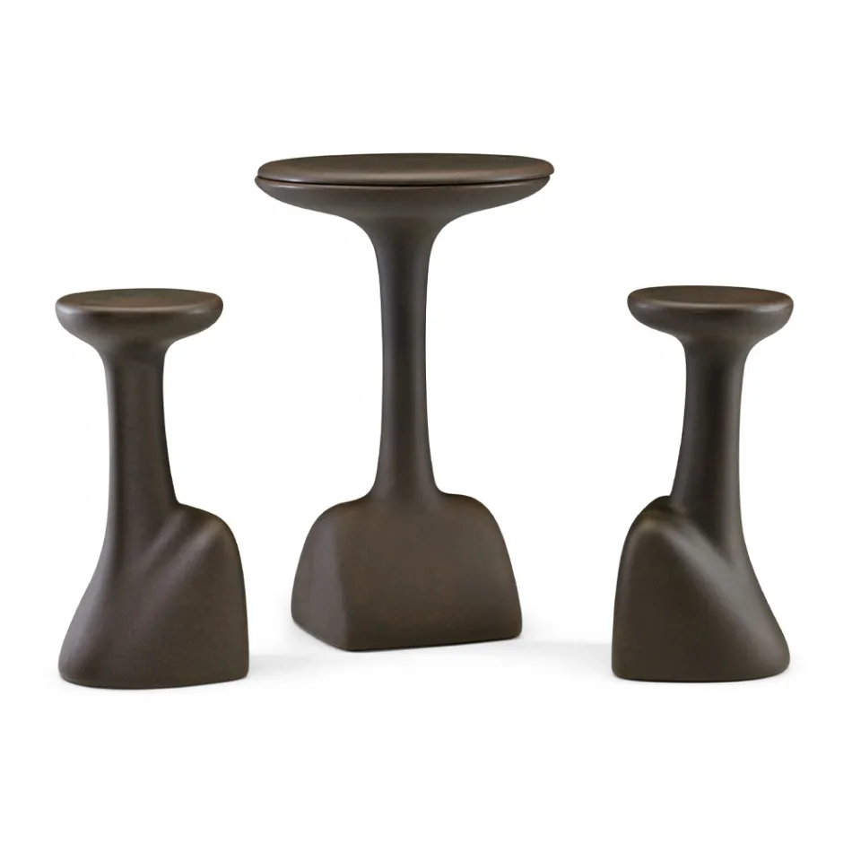 Zahradní stolička z barevného polyetylenu Made in Italy - Stromboli Viadurini