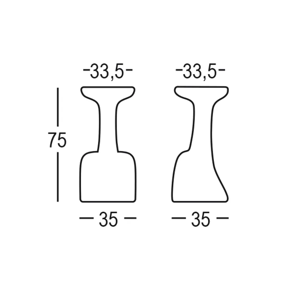 Zahradní stolička z barevného polyetylenu Made in Italy - Stromboli Viadurini